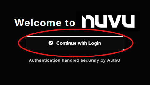 Nuvu Login Dialog